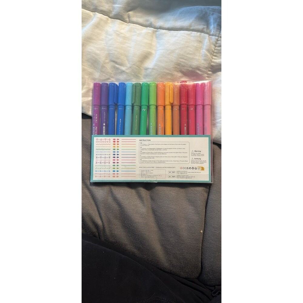 15 Colors Curve Highlighter Pens Set- NEW IN BOX